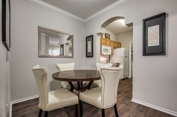 Separate dining space